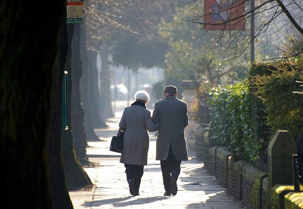 Seniors Walking with purpose, Photo by Marco Zonta Seniors Walking with purpose